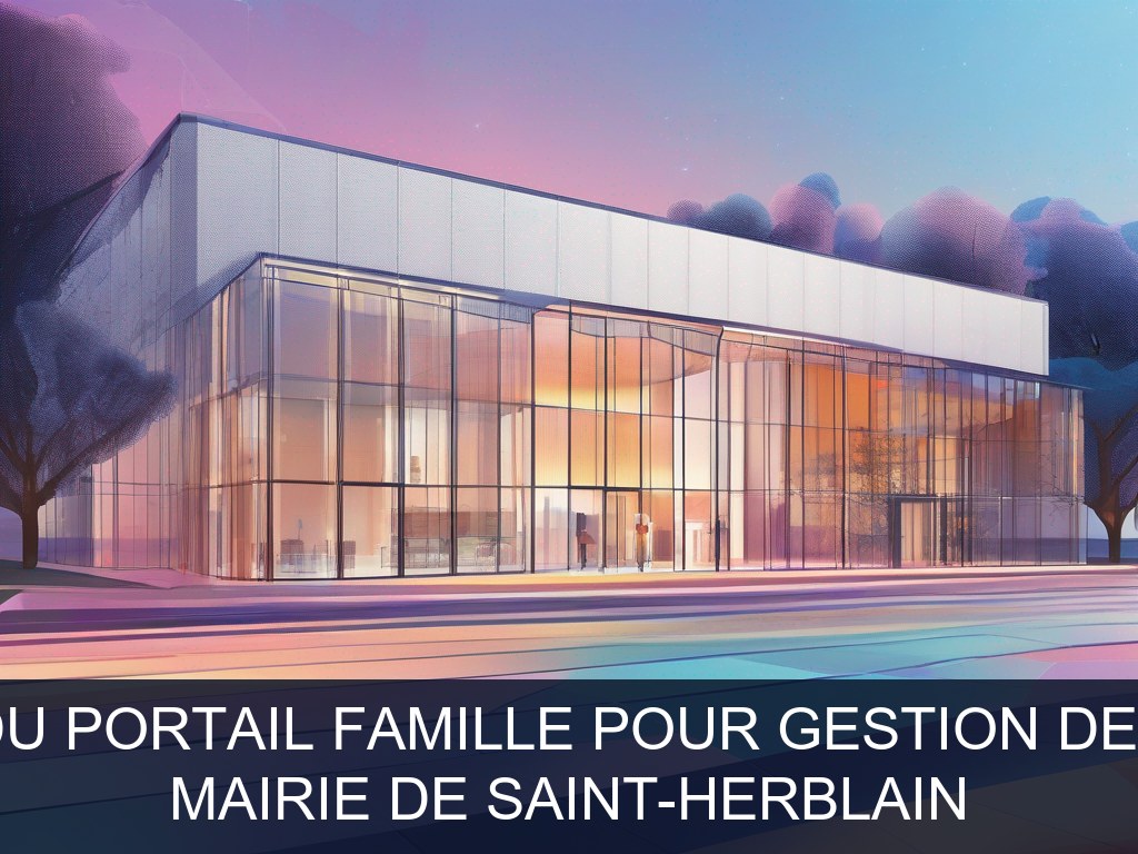 Illustration pour Mairie de Saint-Herblain: Optimisation du portail famille pour gestion des inscriptions (Potentiel à Court Terme)
