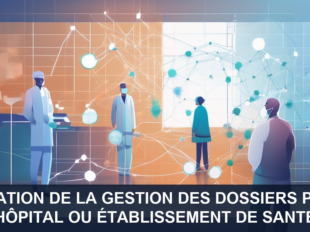 Illustration pour Hôpital ou établissement de santé: Optimisation de la gestion des dossiers patients