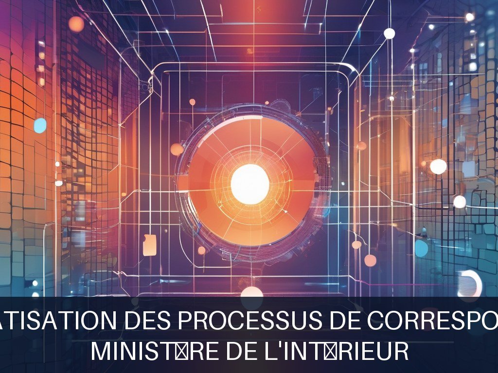 Illustration pour Ministère de l'Intérieur: Automatisation des processus de correspondance