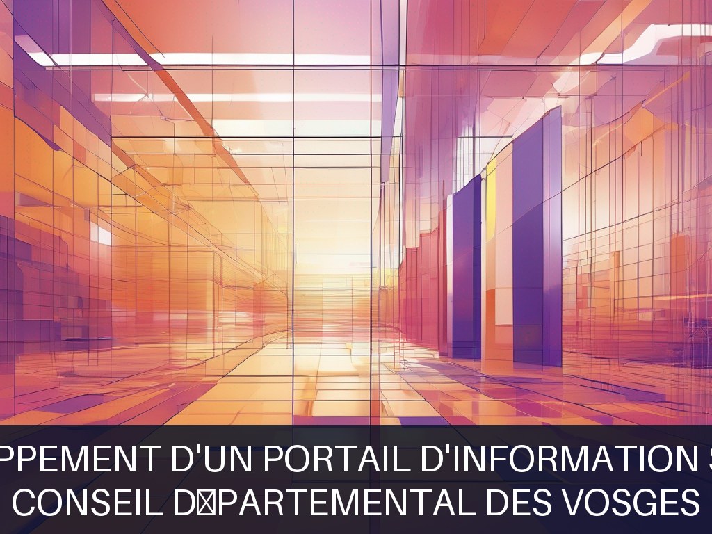 Illustration pour Conseil Départemental des Vosges: Développement d'un portail d'information sociale