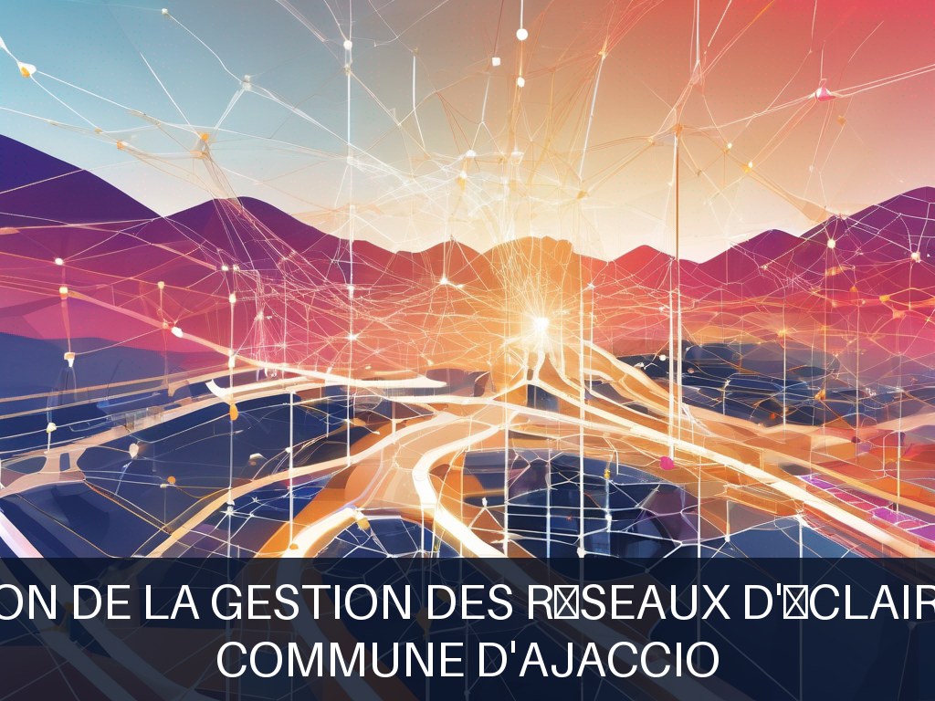 Illustration pour Commune d'Ajaccio: Optimisation de la gestion des réseaux d'éclairage public