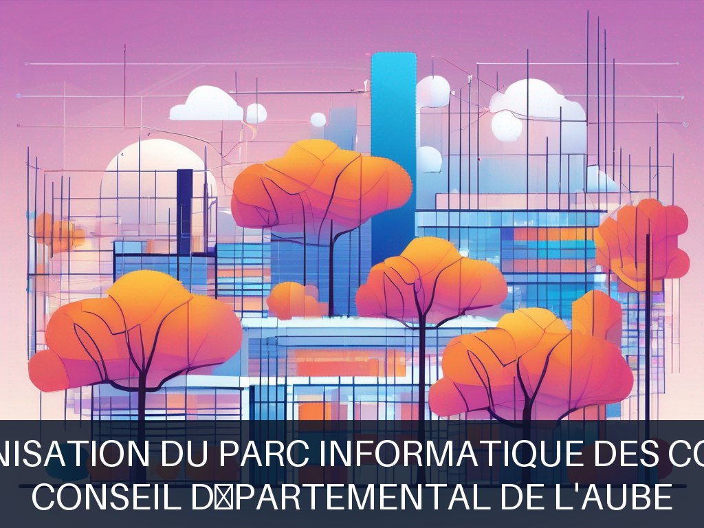 Illustration pour Conseil Départemental de l'Aube: Modernisation du parc informatique des collèges (Potentiel à Court Terme)