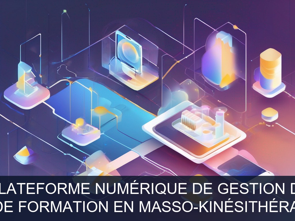 Illustration pour Institut de Formation en Masso-Kinésithérapie (IFMK): Mise en place d'une plateforme numérique de gestion de formation hybride (Potentiel à Court Term