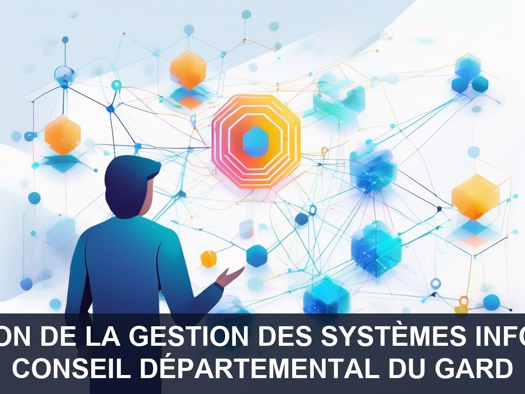Illustration pour Conseil départemental du Gard: Amélioration de la gestion des systèmes informatiques