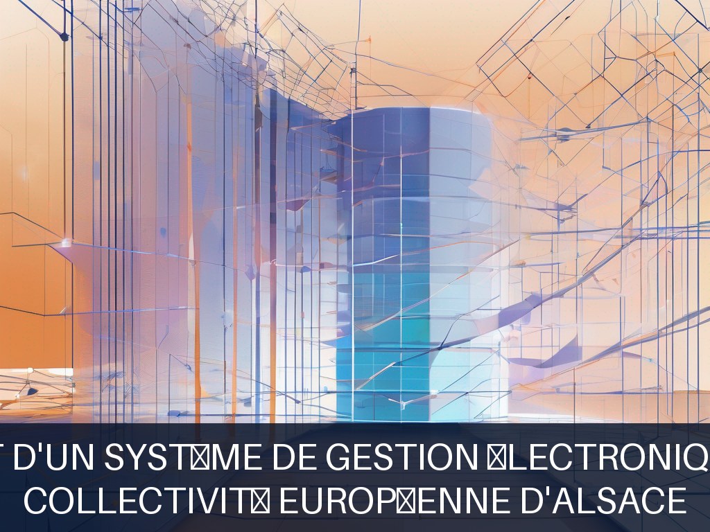 Illustration pour Collectivité Européenne d'Alsace: Développement d'un système de gestion électronique des dossiers