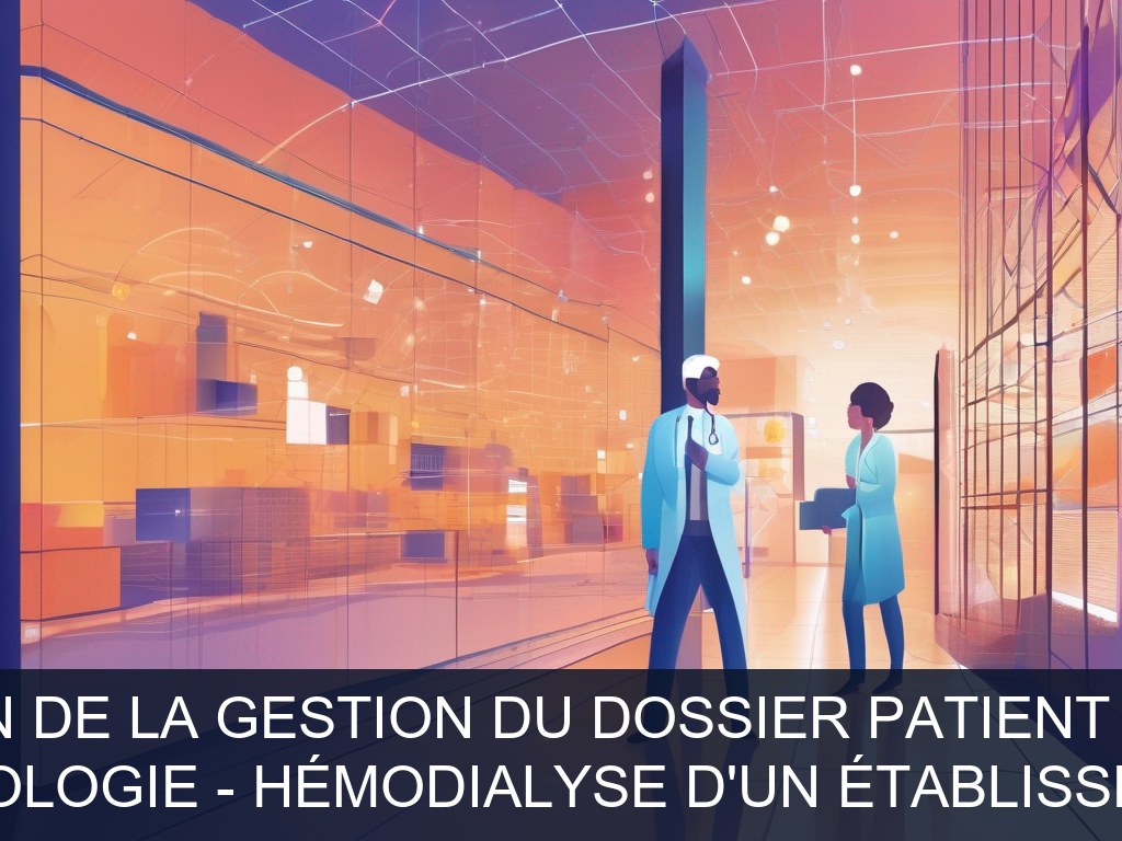 Illustration pour Service de Néphrologie - Hémodialyse d'un établissement hospitalier: Optimisation de la gestion du dossier patient informatisé (Potentiel à Court Term