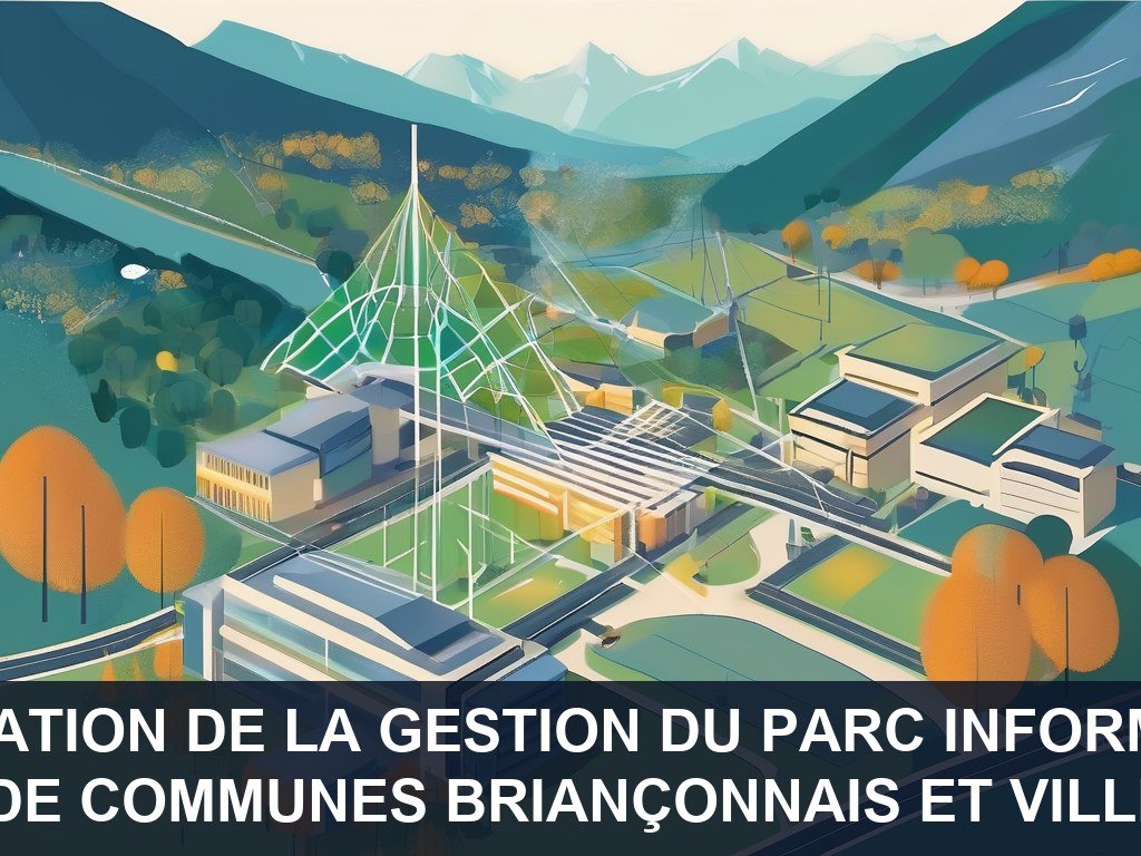 Illustration pour Communauté de Communes Briançonnais et Ville de Briançon: Optimisation de la gestion du parc informatique
