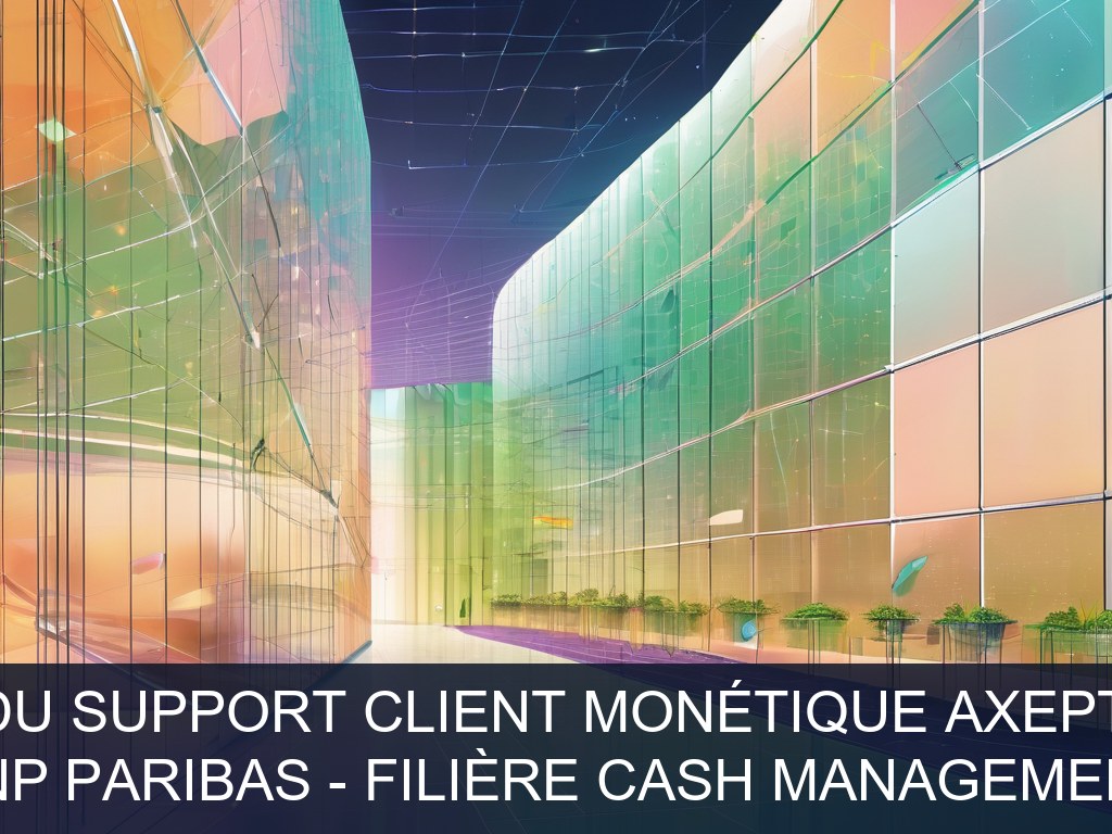Illustration pour BNP Paribas - Filière Cash Management: Optimisation du support client monétique AXEPTA BNP Paribas (Potentiel à Court Terme)