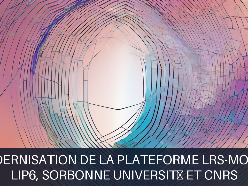 Illustration pour LIP6, Sorbonne Université et CNRS: Modernisation de la plateforme LRS-MOCAH (Potentiel à Court Terme)