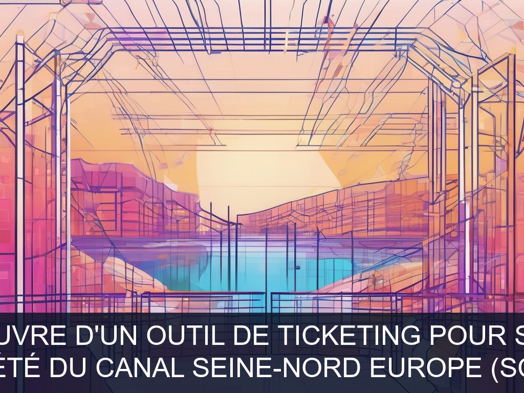 Illustration pour Société du Canal Seine-Nord Europe (SCSNE): Mise en œuvre d'un outil de ticketing pour support SI (Potentiel à Court Terme)