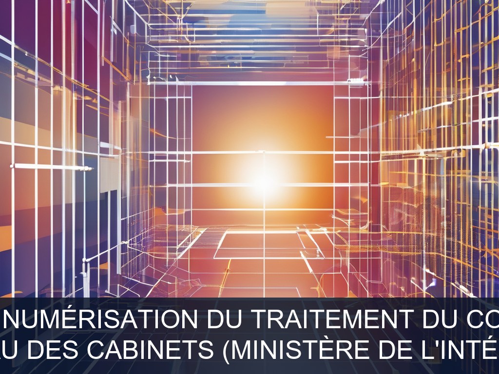 Illustration pour Bureau des cabinets (Ministère de l'Intérieur): Automatisation et numérisation du traitement du courrier ministériel (Potentiel à Court Terme)