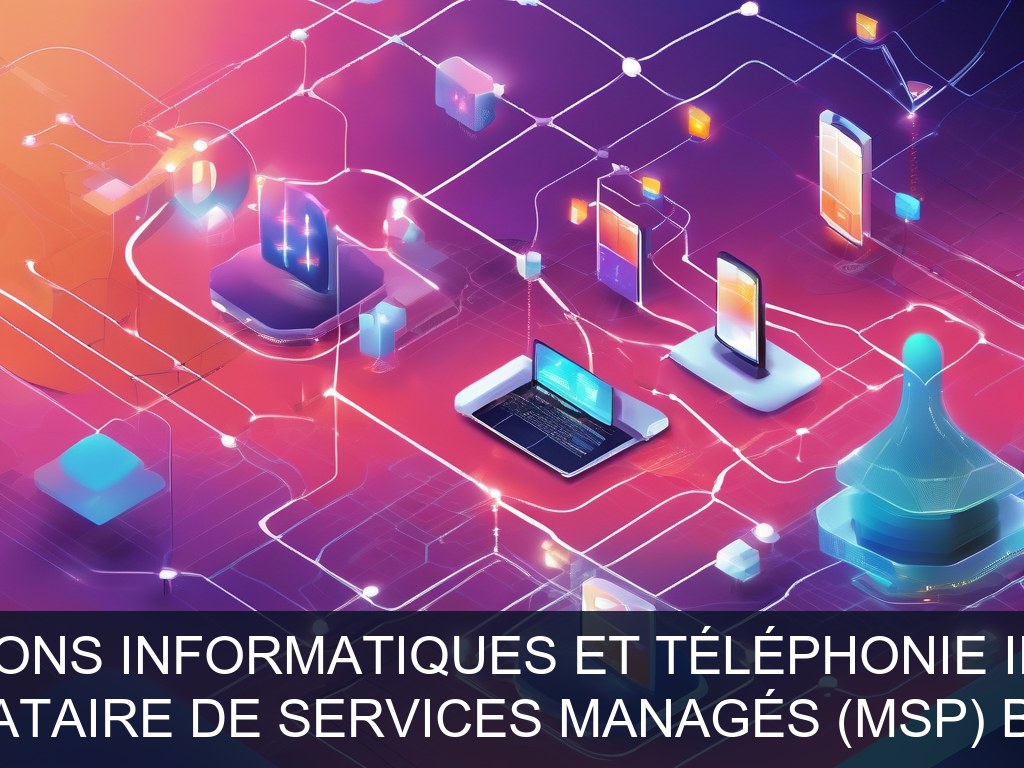 Illustration pour Société prestataire de services managés (MSP) basée à Annecy: Commercialisation de solutions informatiques et téléphonie IP adaptées aux collectivités