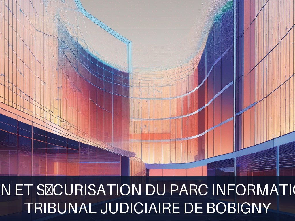 Illustration pour Tribunal Judiciaire de Bobigny: Modernisation et sécurisation du parc informatique judiciaire (Opportunité Urgente)