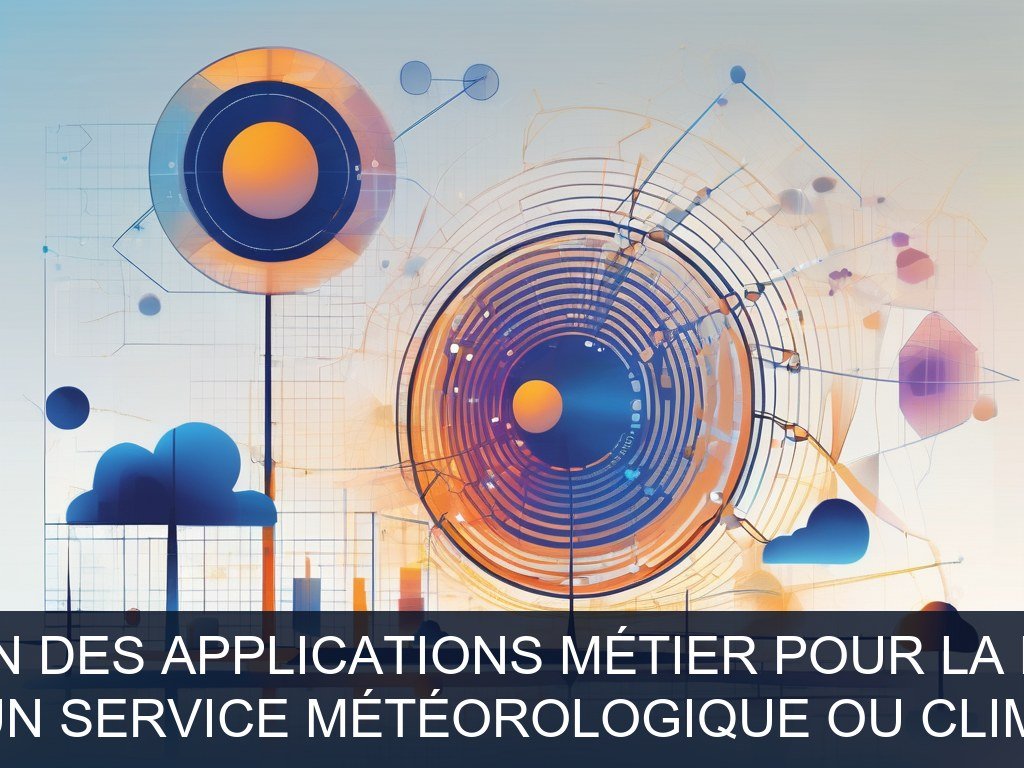 Illustration pour Non spécifié (probablement un service météorologique ou climatique public ou parapublic): Modernisation des applications métier pour la météorologie (