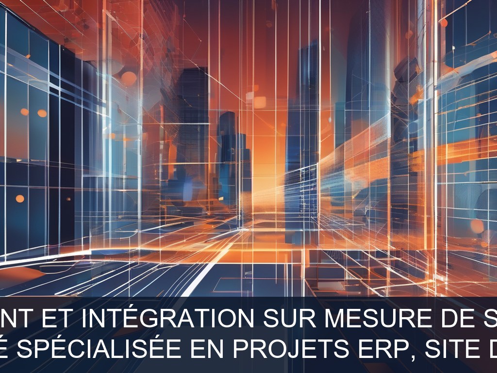 Illustration pour Société spécialisée en projets ERP, site de Lyon: Développement et intégration sur mesure de solutions ERP (Potentiel à Court Terme)