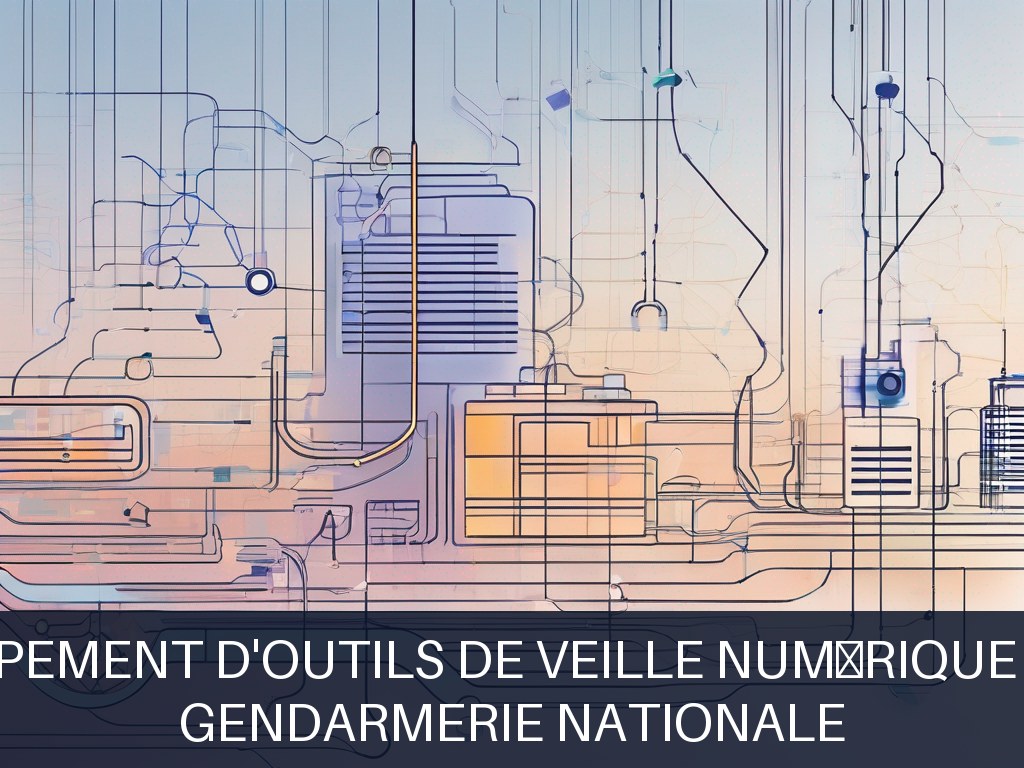 Illustration pour Gendarmerie Nationale: Développement d'outils de veille numérique avancés (Potentiel à Court Terme)