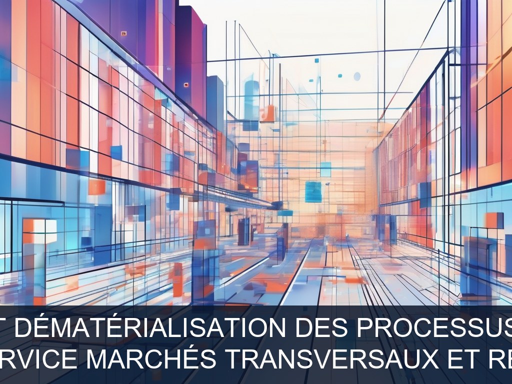 Illustration pour DAPID - Service marchés transversaux et recherche: Automatisation et dématérialisation des processus marchés publics (Potentiel à Court Terme)