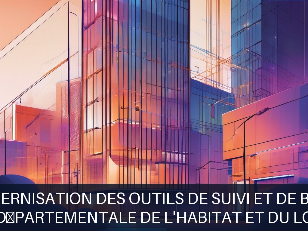 Illustration pour Agence Départementale de l'Habitat et du Logement: Modernisation des outils de suivi et de bilan