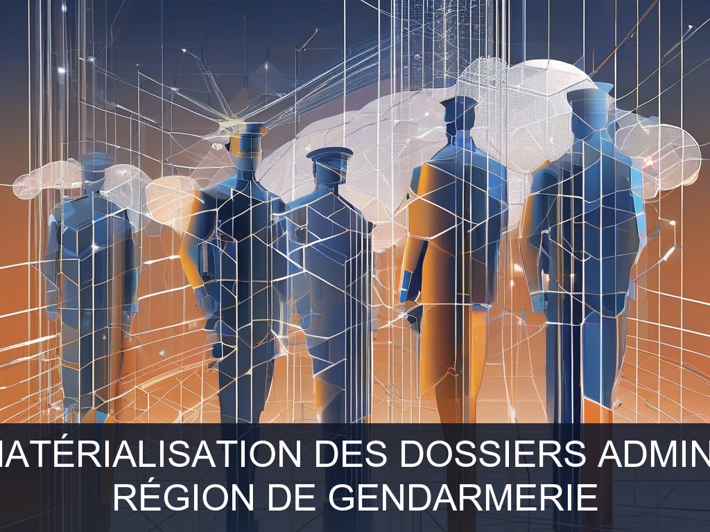 Illustration pour Région de Gendarmerie: Optimisation et dématérialisation des dossiers administratifs militaires (Potentiel à Court Terme)