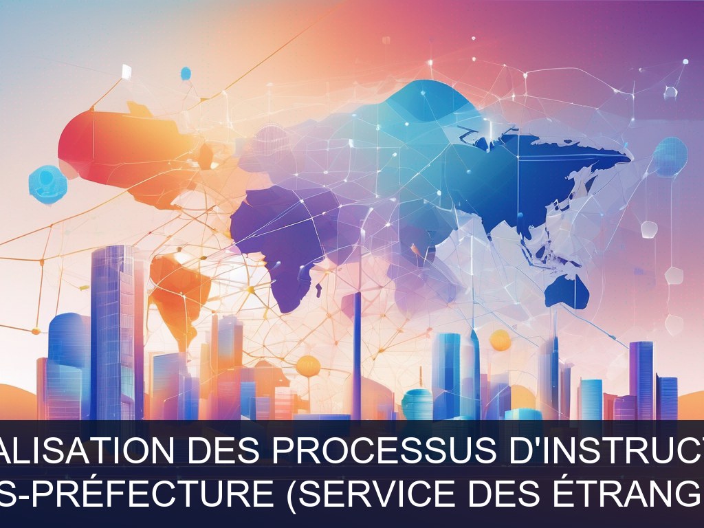 Illustration pour Sous-Préfecture (Service des étrangers): Optimisation et dématérialisation des processus d'instruction des titres de séjour (Potentiel à Court Terme)