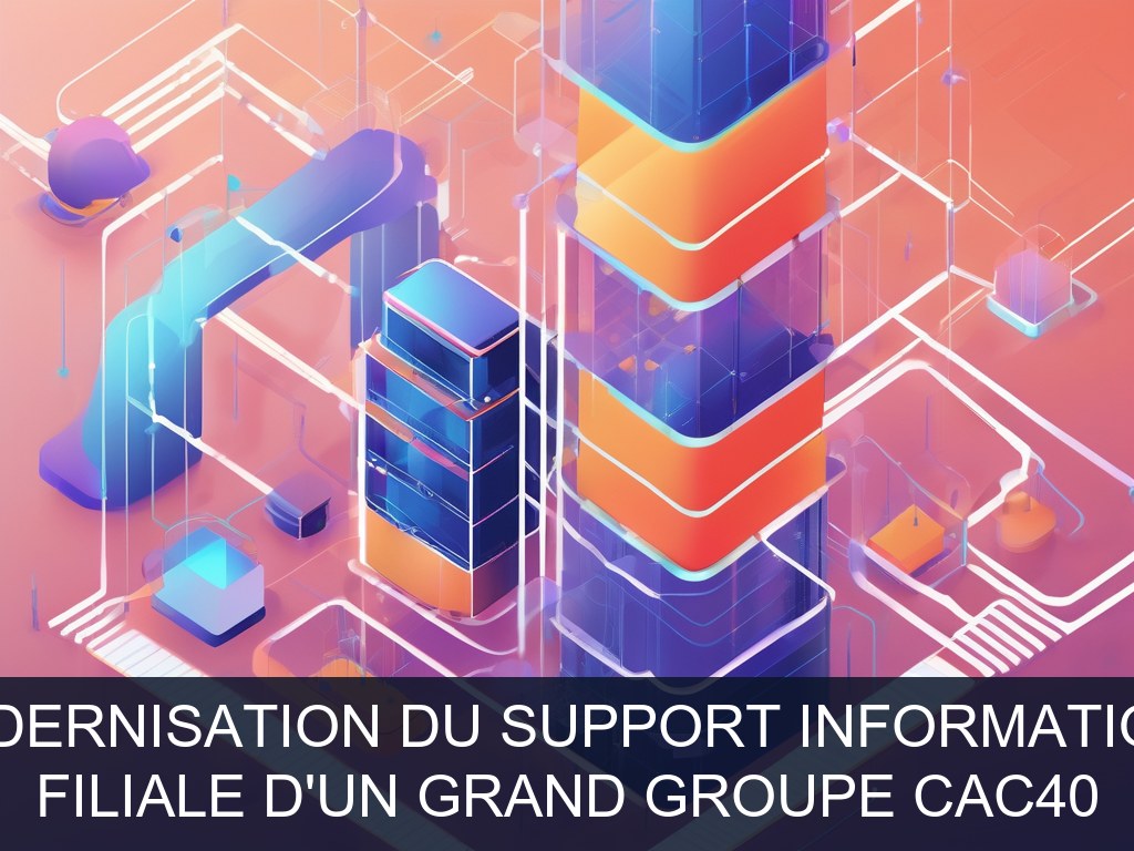 Illustration pour Filiale d'un grand groupe CAC40: Modernisation du Support Informatique (Opportunité Urgente)