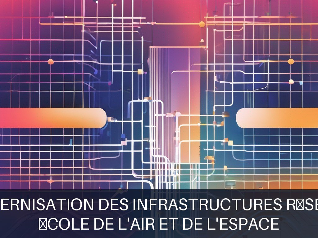 Illustration pour École de l'air et de l'espace: Modernisation des infrastructures réseaux (Potentiel à Court Terme)