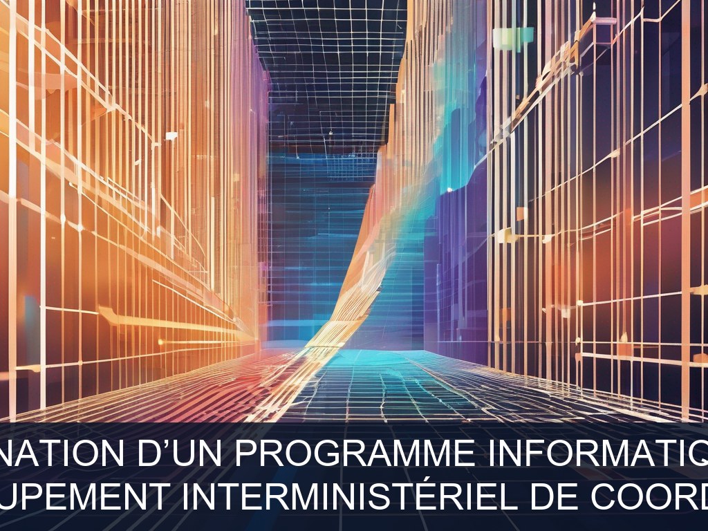 Illustration pour GIC (Groupement Interministériel de Coordination): Pilotage et coordination d’un programme informatique interministériel (Potentiel à Court Terme)