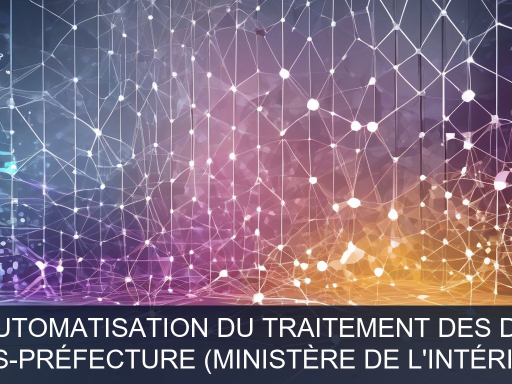 Illustration pour Sous-préfecture (Ministère de l'Intérieur): Digitalisation et automatisation du traitement des dossiers de séjour (Potentiel à Court Terme)