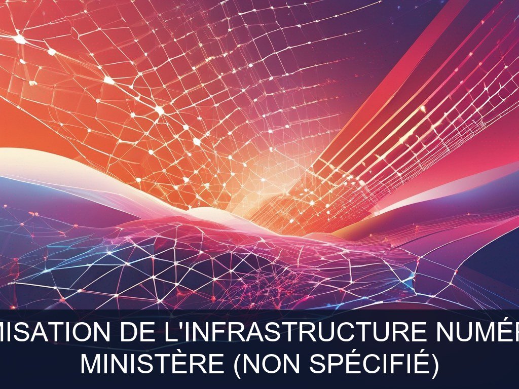 Illustration pour Ministère (non spécifié): Optimisation de l'infrastructure numérique (Potentiel à Court Terme)