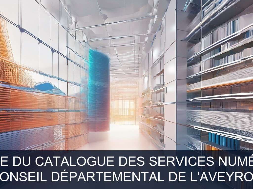 Illustration pour Conseil Départemental de l'Aveyron: Refonte du catalogue des services numériques