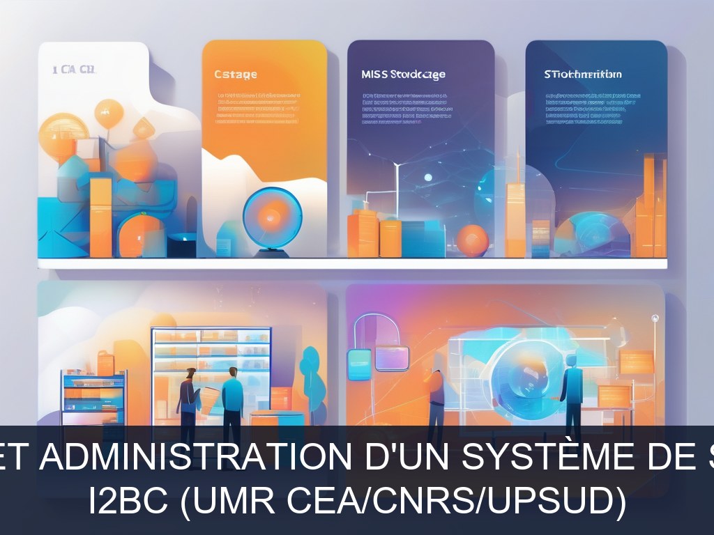 Illustration pour I2BC (UMR CEA/CNRS/UPSUD): Mise en place et administration d'un système de stockage CEPH (Potentiel à Court Terme)