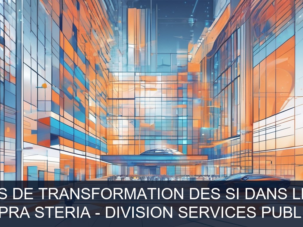 Illustration pour Sopra Steria - Division Services Publics: Pilotage de projets de transformation des SI dans les services publics (Potentiel à Court Terme)