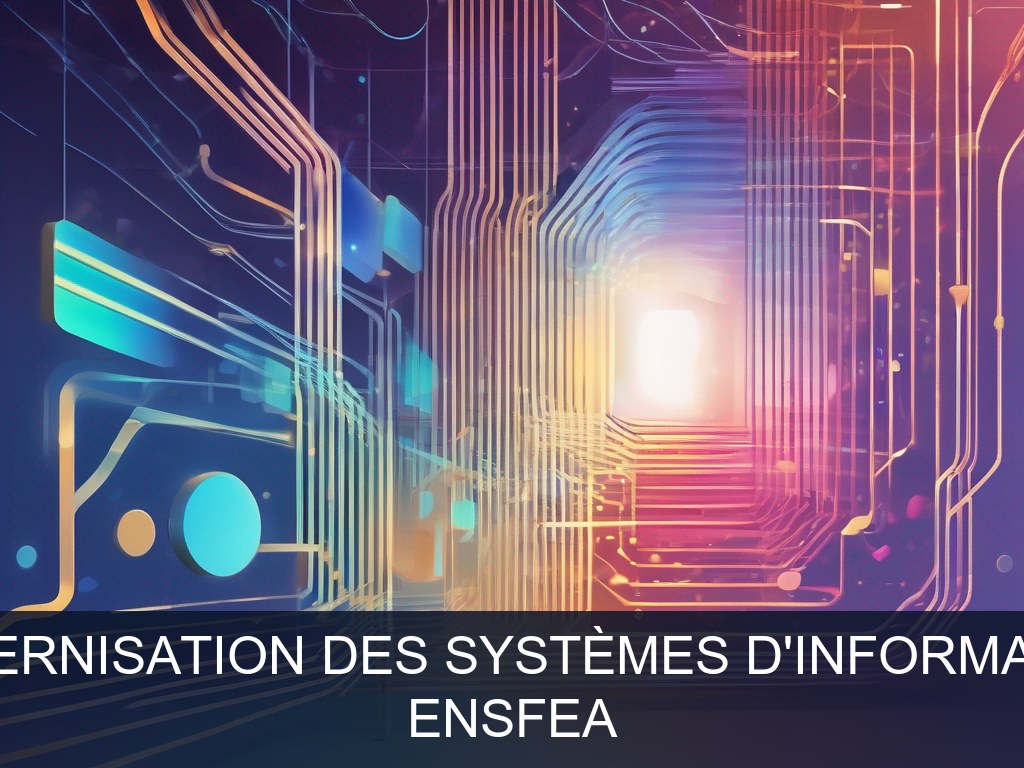 Illustration pour ENSFEA: Modernisation des systèmes d'information (Potentiel à Court Terme)