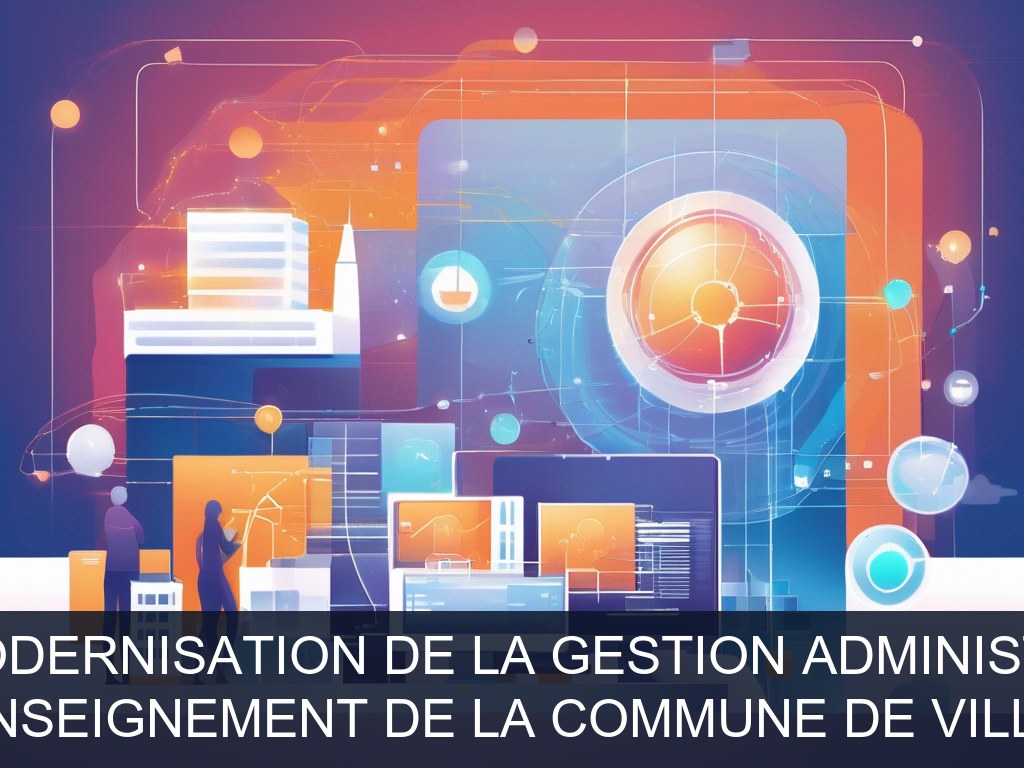 Illustration pour Service Enseignement de la commune de Villetaneuse: Automatisation et modernisation de la gestion administrative et comptable (Potentiel à Court Terme