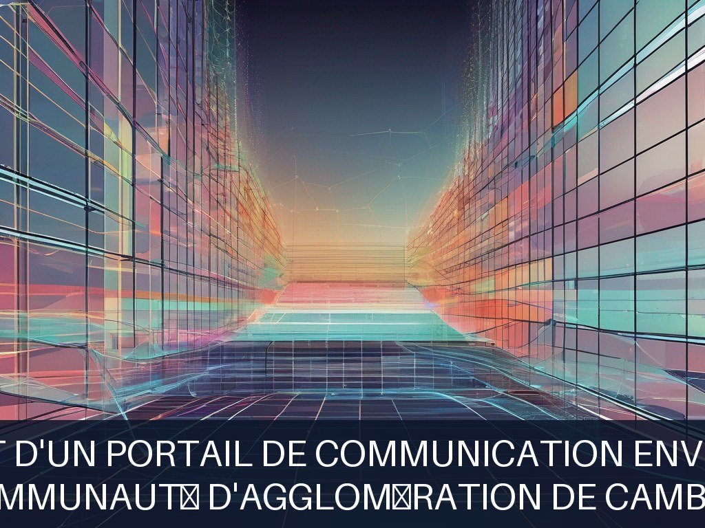 Illustration pour Communauté d'Agglomération de Cambrai: Développement d'un portail de communication environnementale