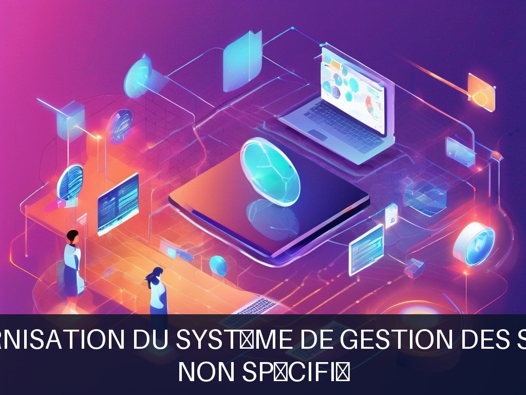 Illustration pour Non spécifié: Modernisation du système de gestion des stocks (Potentiel à Court Terme)