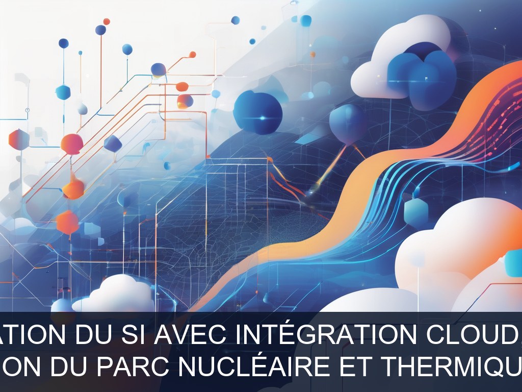 Illustration pour Direction du Parc Nucléaire et Thermique d’EDF: Modernisation du SI avec intégration Cloud, Data et IA (Potentiel à Court Terme)