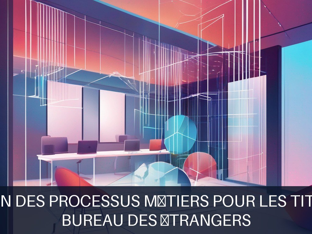 Illustration pour Bureau des Étrangers: Modernisation des processus métiers pour les titres de séjour (Potentiel à Court Terme)
