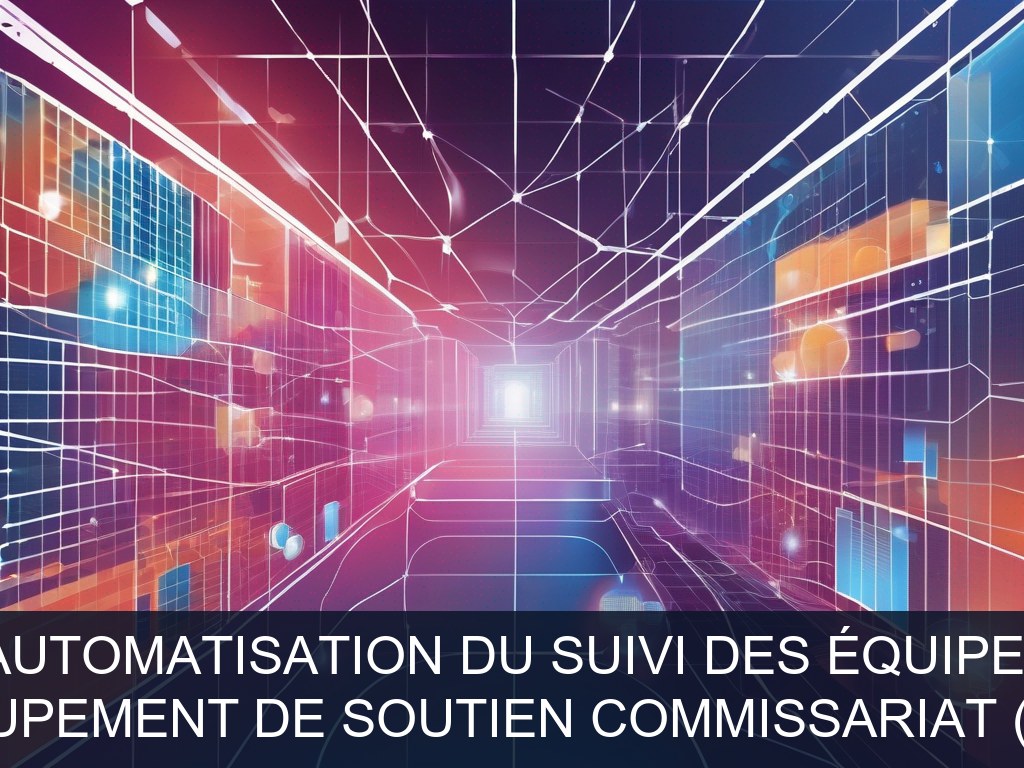 Illustration pour Groupement de Soutien Commissariat (GSC): Optimisation et automatisation du suivi des équipements et pannes (Potentiel à Court Terme)