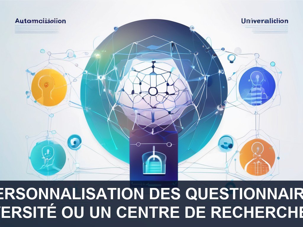 Illustration pour Non spécifié (probablement une université ou un centre de recherche collaborant avec Board of Cyber): Automatisation et personnalisation des questionn
