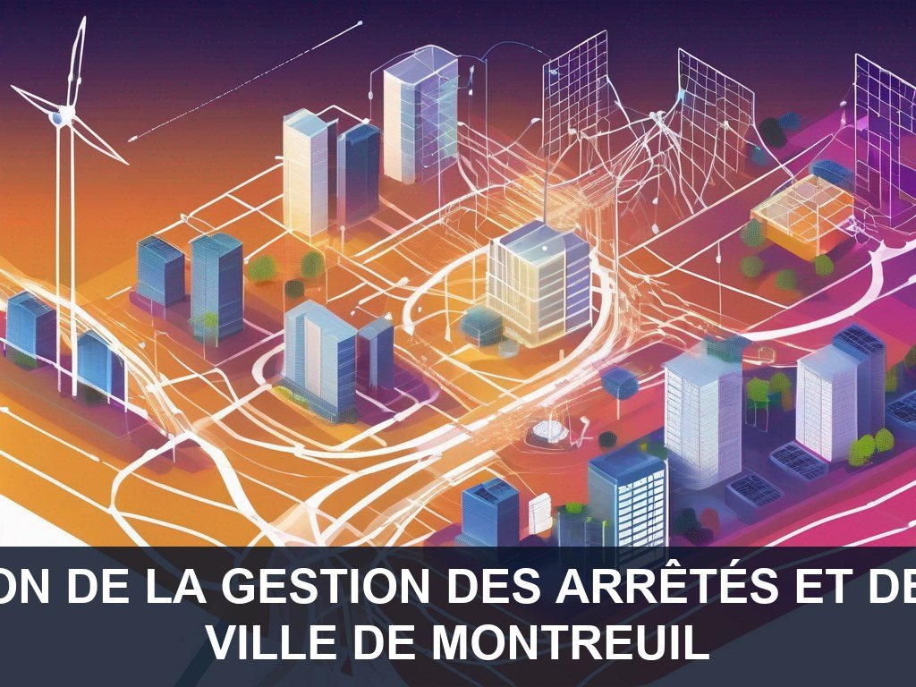 Illustration pour Ville de Montreuil: Optimisation de la gestion des arrêtés et des réseaux