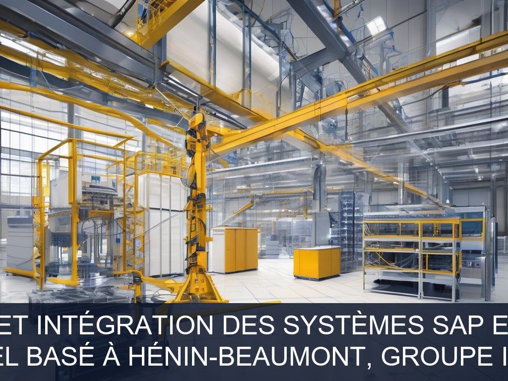 Illustration pour Site industriel basé à Hénin-Beaumont, groupe international: Optimisation et intégration des systèmes SAP et production (Potentiel à Court Terme)