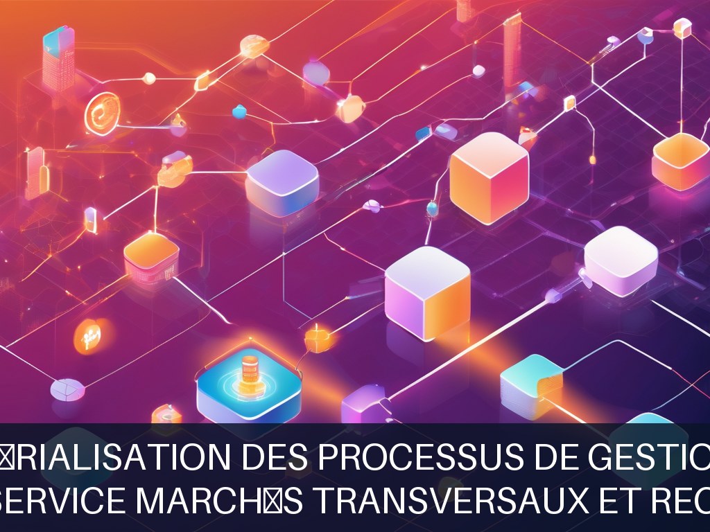 Illustration pour DAPID - Service marchés transversaux et recherche: Optimisation et dématérialisation des processus de gestion des marchés publics (Potentiel à Court T