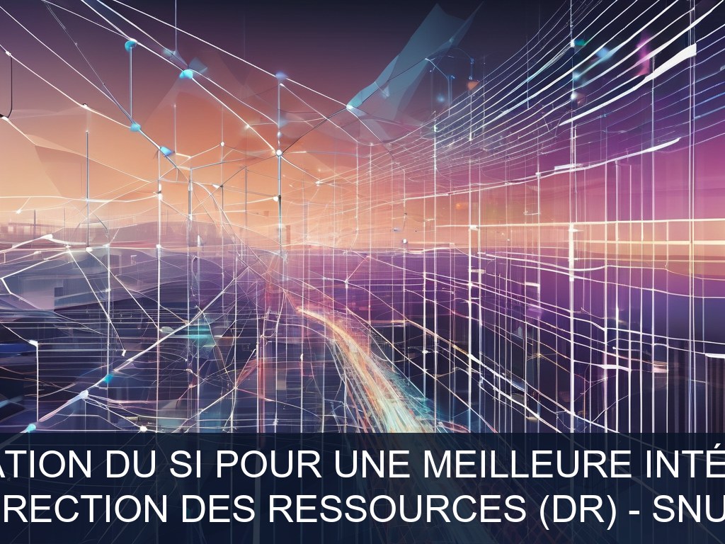 Illustration pour Direction des Ressources (DR) - SNUM: Optimisation du SI pour une meilleure intégration (Potentiel à Court Terme)