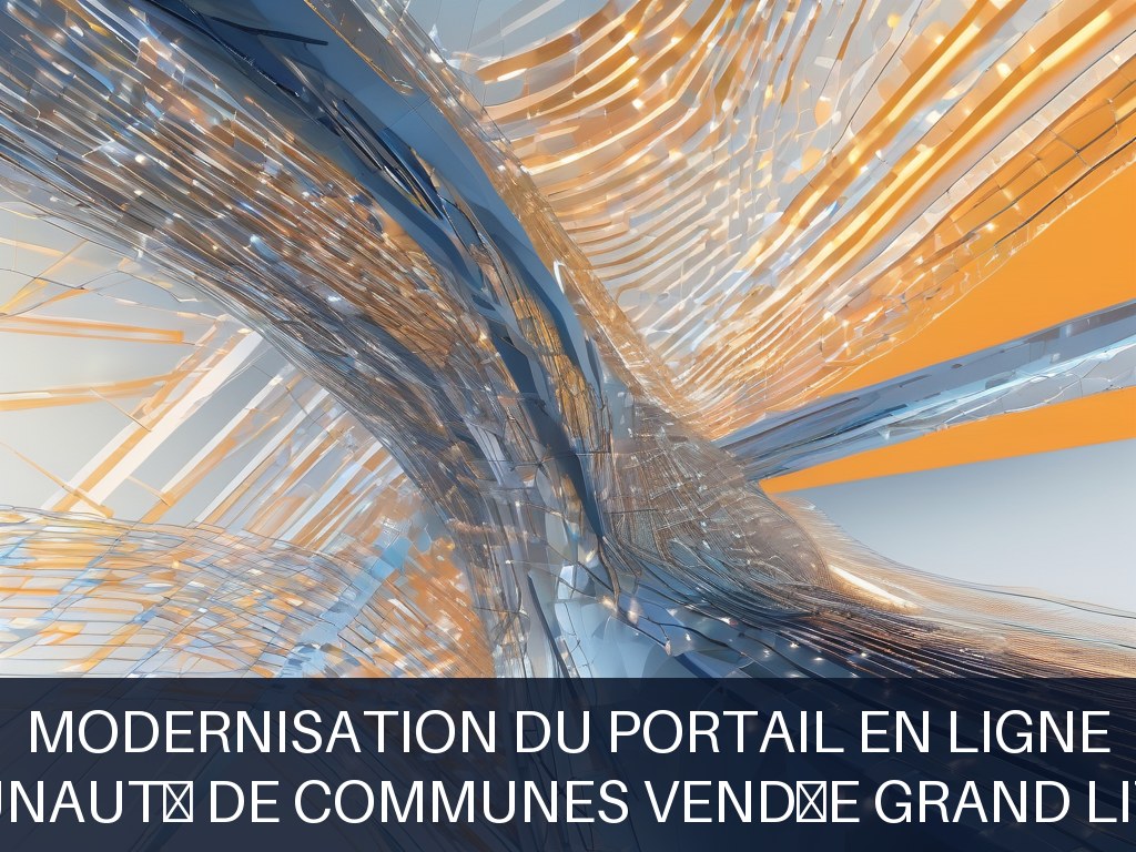 Illustration pour Communauté de Communes Vendée Grand Littoral: Modernisation du Portail en Ligne