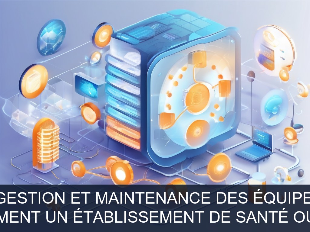 Illustration pour Non spécifié (probablement un établissement de santé ou un centre biomédical): Optimisation de la gestion et maintenance des équipements biomédicaux (