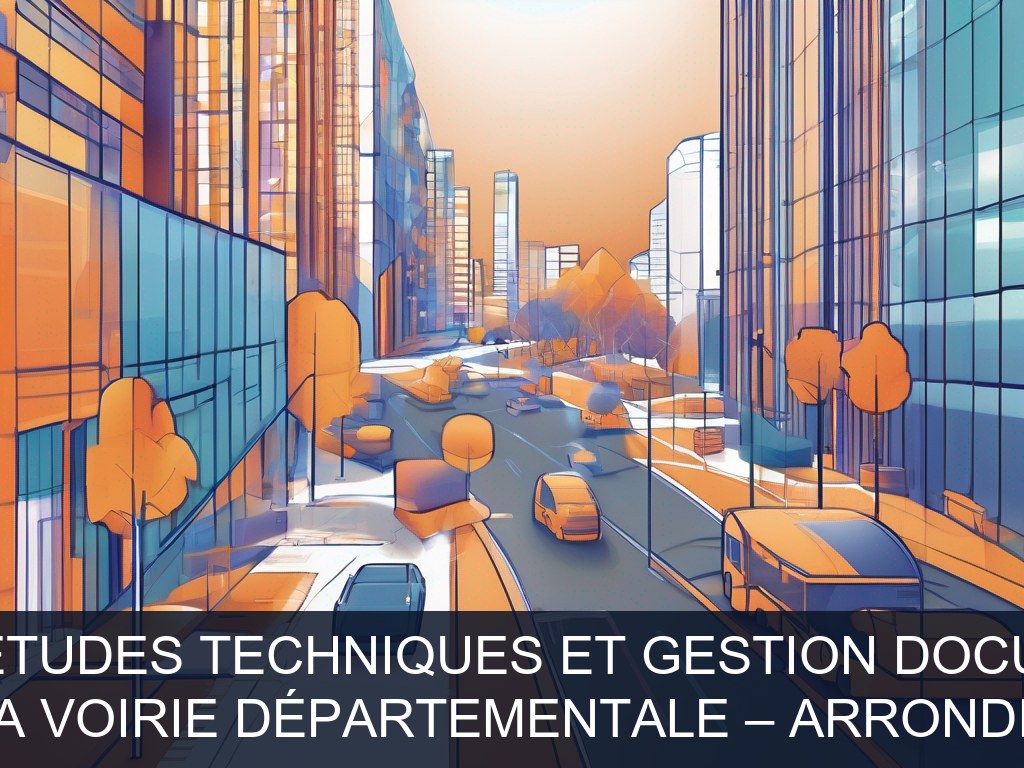 Illustration pour Direction de la Voirie Départementale – Arrondissement Nord: Digitalisation des études techniques et gestion documentaire routière (Potentiel à Court