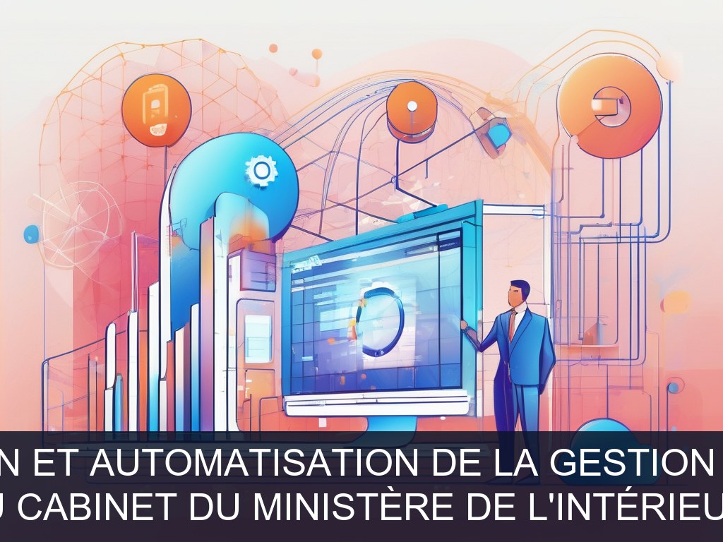 Illustration pour Bureau du Cabinet du Ministère de l'Intérieur (CABMIN): Numérisation et automatisation de la gestion de courrier (Potentiel à Court Terme)