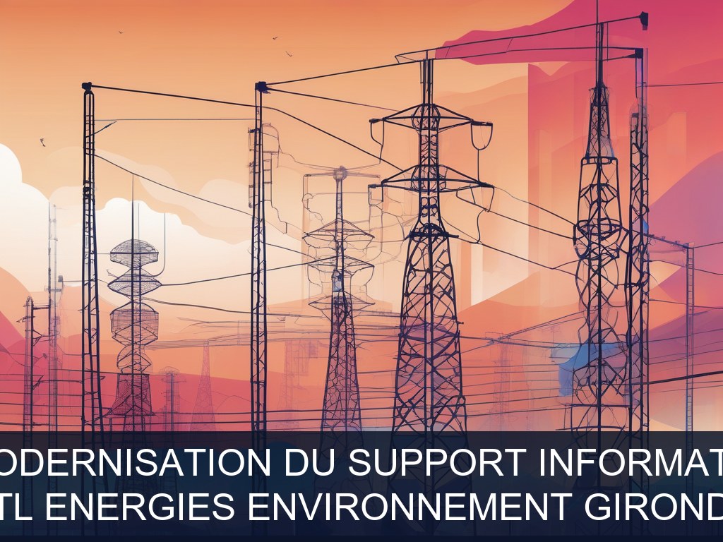 Illustration pour SYND DEPTL ENERGIES ENVIRONNEMENT GIRONDE (SDEEG): Optimisation et modernisation du support informatique de proximité (Potentiel à Court Terme)