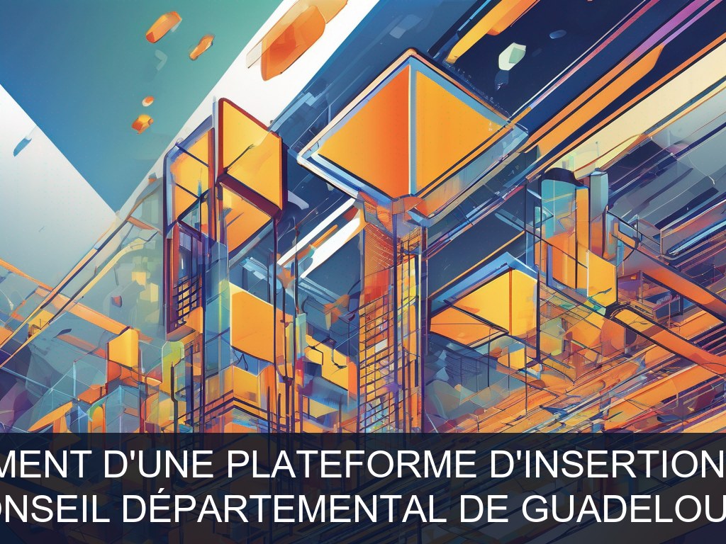 Illustration pour Conseil Départemental de Guadeloupe: Développement d'une plateforme d'insertion numérique